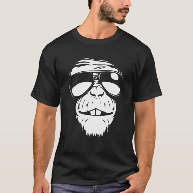T-shirt Lunettes de singe (Devant)