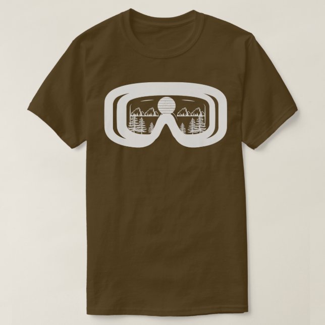 T-shirt Lunettes De Ski Pour Snowboardeurs Vêtements De Sk (Design devant)
