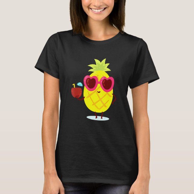 T-shirt Lunettes de soleil à l'ananas 2 (Devant)