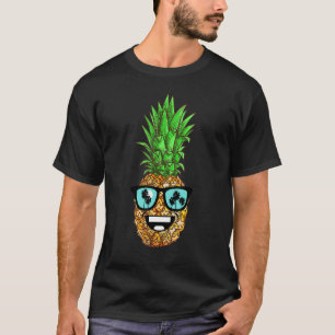 T-shirt Lunettes de soleil à l'ananas Plages d'Aloha Hawai