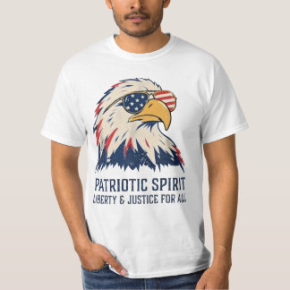 T-shirt Lunettes de soleil aigle Esprit Patriotique 4 juil