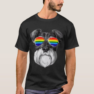 T-shirt Lunettes de soleil arc-en-ciel LGBT drapeau de la 
