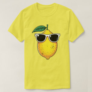 T-shirt Lunettes de soleil au citron amusantes