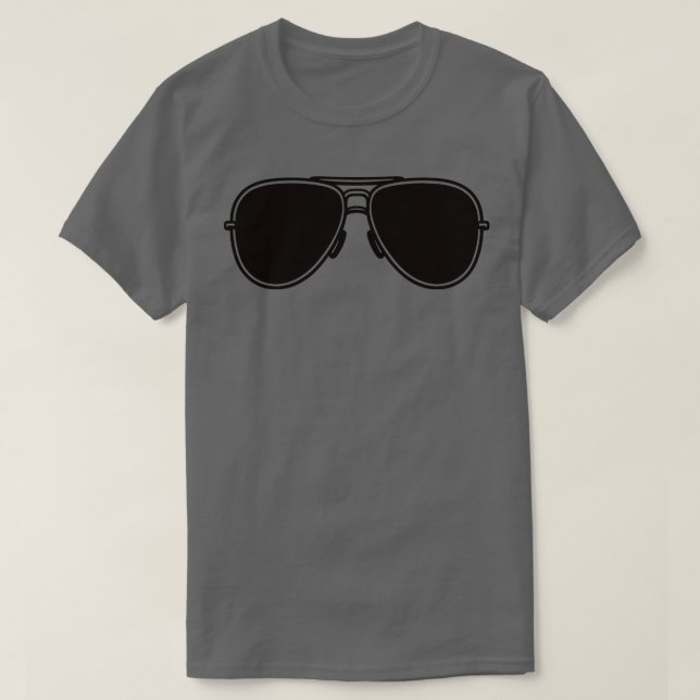 T-shirt Lunettes de soleil Aviateur (Design devant)