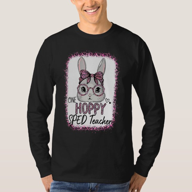 T-shirt Lunettes de soleil Bleach Leopard rose Bunny One H (Devant)
