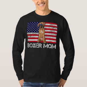 T-shirt Lunettes de soleil Boxer Maman Drapeau américain U