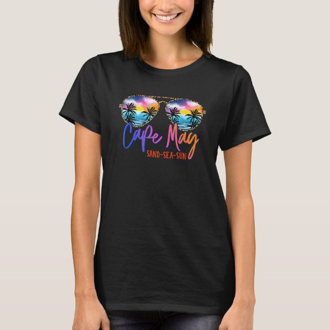 T-shirt Lunettes de soleil Cape May Matching Vacation Fami (Devant)