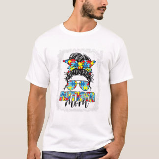 T-shirt Lunettes de soleil chignon désordonné de maman