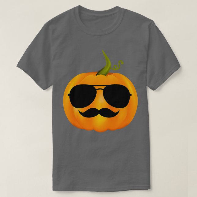 T-shirt Lunettes de soleil Citrouille Jackolantern (Design devant)