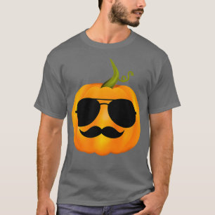 T-shirt Lunettes de soleil Citrouille Jackolantern