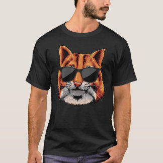 T-shirt Lunettes de soleil Cool Bobcat pour les lynx Anima
