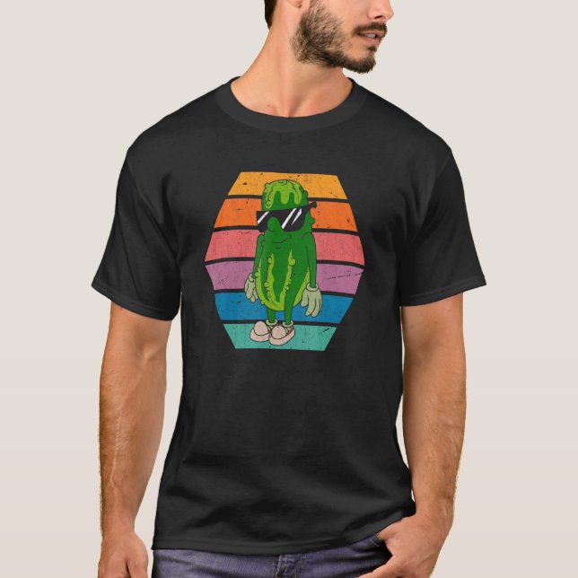 T-shirt Lunettes de soleil cool Concombre Retro Picket 1 (Devant)