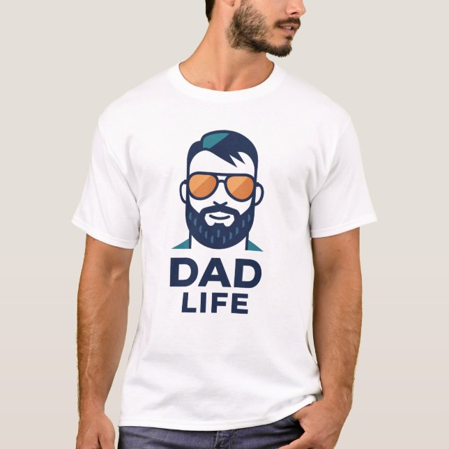 T-shirt Lunettes de soleil Cool Papa Style (Devant)