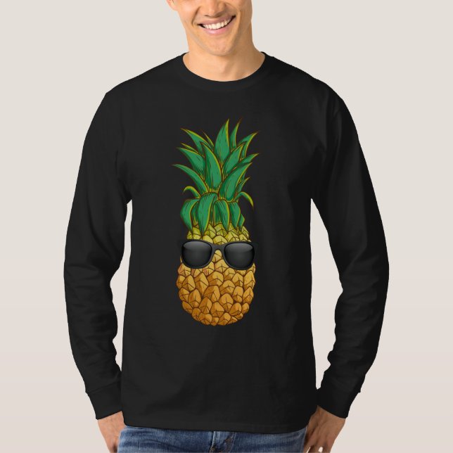 T-shirt Lunettes de soleil d'ananas Aloha Hawaii été (Devant)
