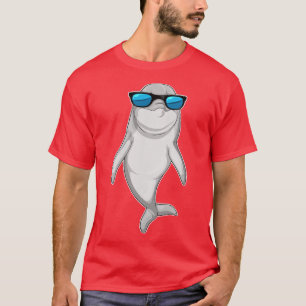 T-shirt Lunettes de soleil dauphin