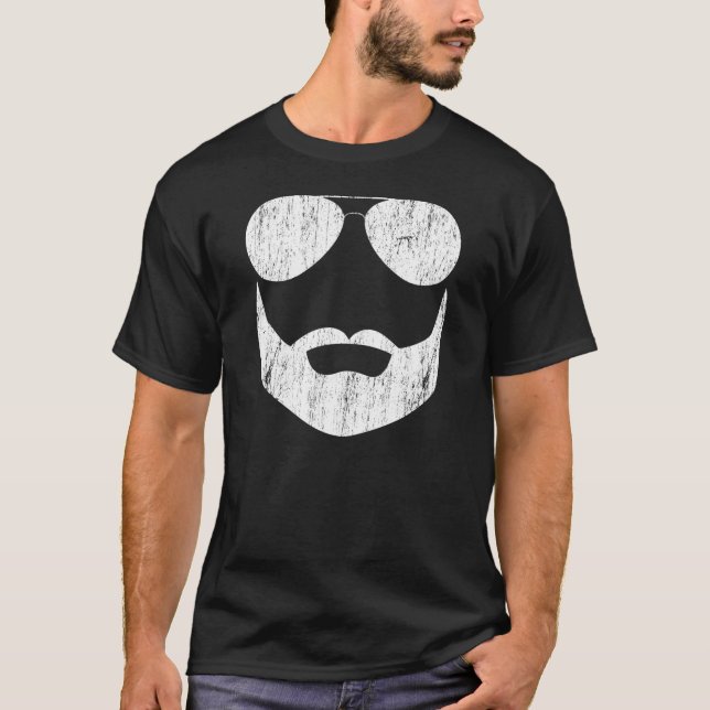 T-shirt Lunettes de soleil de barbe (Devant)