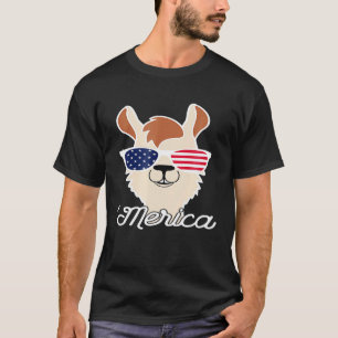 T-shirt Lunettes de soleil de la fête du 4 juillet Merica 
