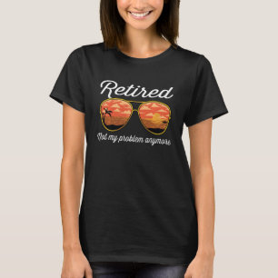 T-shirt Lunettes de soleil de l'Humour de retraite Vintage