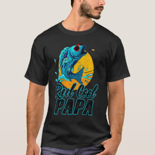 T-shirt Lunettes de soleil de pêche Papa Reel Cool pour la