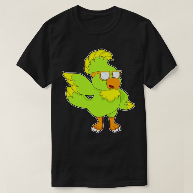 T-shirt Lunettes de soleil de perroquet (Design devant)