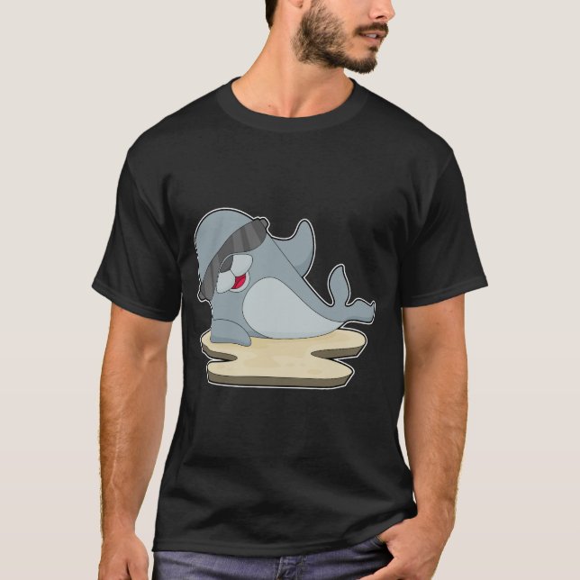 T-shirt Lunettes de soleil de phoque (Devant)