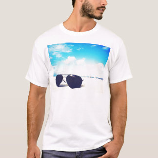 T-shirt Lunettes de soleil de plage