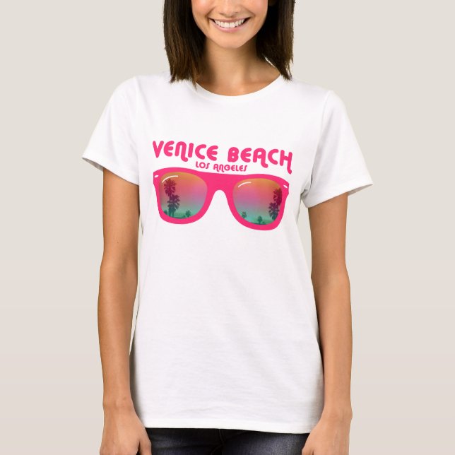 T-shirt Lunettes de soleil de plage de Venise (Devant)