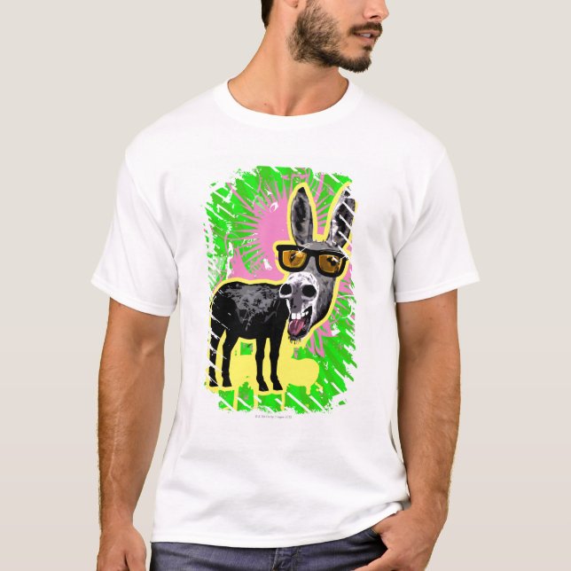 T-shirt Lunettes de soleil de port d'âne (Devant)
