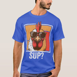 T-shirt Lunettes de soleil de poulet Ferme animale Drôle A