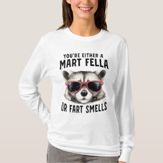 T-shirt Lunettes de soleil de Raton Laveur Drôle de Fumist