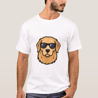 T-shirt Lunettes de soleil de retriever doré élégant - Mod