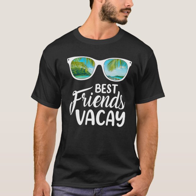T-shirt Lunettes de soleil d'été Best Friend Vacay Beach V (Devant)
