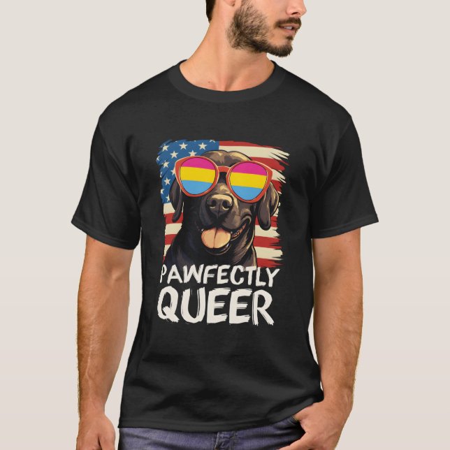 T-shirt Lunettes de soleil drapeau panual du labrador parf (Devant)