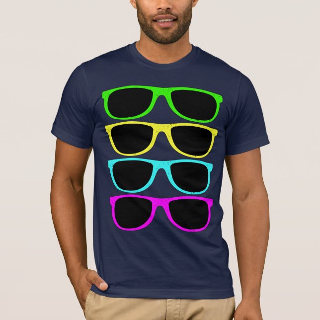 T-shirt Lunettes de soleil du cru RVB Fluo (Devant)
