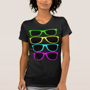 T-shirt Lunettes de soleil du cru RVB Fluo