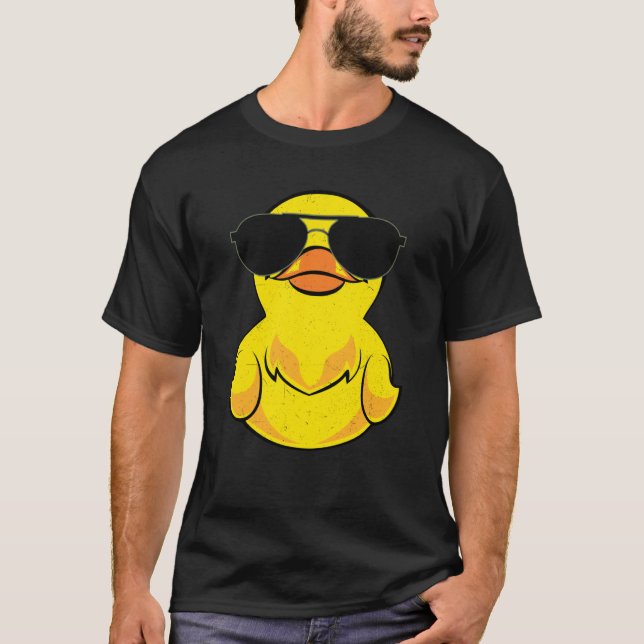 T-shirt Lunettes de soleil Duckling Duckie Ducky Canard en (Devant)
