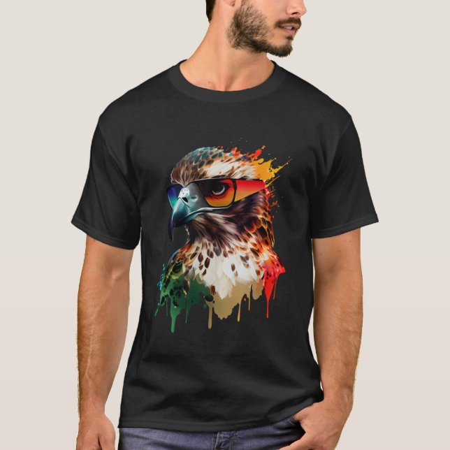 T-shirt Lunettes de soleil Eagle vacances soleil nature po (Devant)