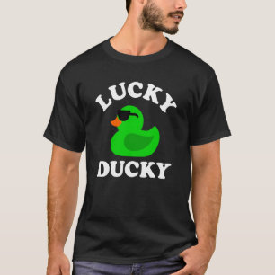 T-shirt Lunettes de soleil en caoutchouc vert Lucky Ducky