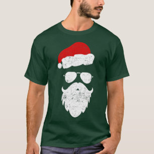 T-shirt Lunettes de soleil et Casquette Hipster Père Noël
