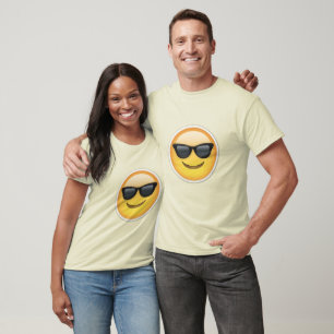 T-shirt Lunettes de soleil face sourire