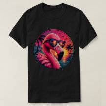 Lunettes de soleil Flamant Rose Néo Rétro 80 Sunse