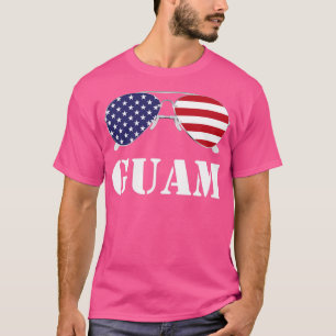 T-shirt Lunettes de soleil Guam American Patriotic