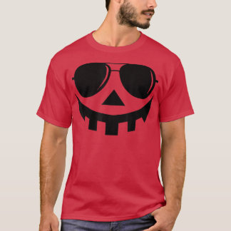 T-shirt Lunettes de soleil Jack-o'-lantern amusantes, Citr