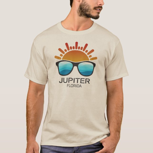 T-shirt Lunettes de soleil Jupiter Florida (Devant)