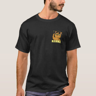 T-shirt Lunettes de soleil Karma Cool Cats drôle minimalis