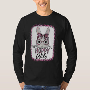 T-shirt Lunettes de soleil Léopard Rose Bleu Bunny de Pâqu
