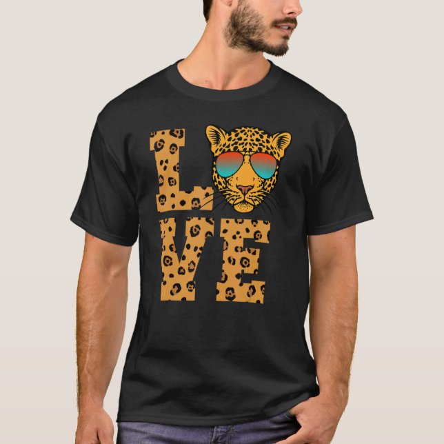T-shirt Lunettes de soleil Love Jaguars (Devant)