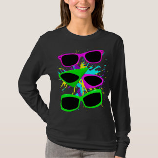 T-shirt Lunettes de soleil néon vintage Corey Tiger 80s éc