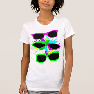 T-shirt Lunettes de soleil néon vintage Corey Tiger 80s éc