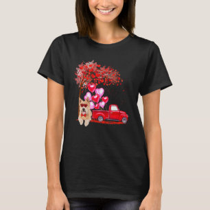 T-shirt Lunettes de soleil Norwich Terrier Coeur arbre ram
